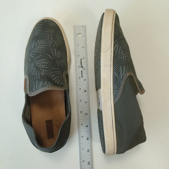 OLUKAI Gray Palm Tree Design Slip-On Loafers Shoes for Women's Size 10 Casual - Picture 10 of 10